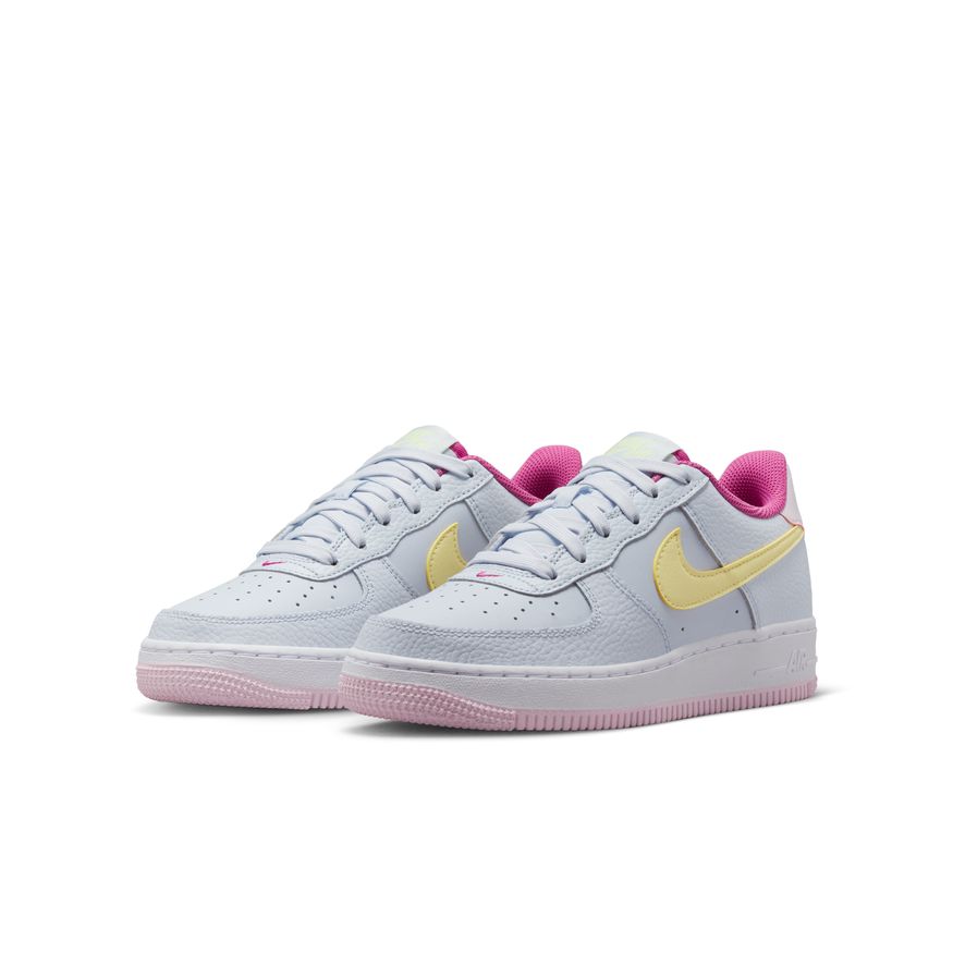 Big Kid's Nike Air Force 1 GS - Football Grey/Citron Tint