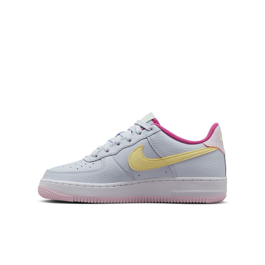 Big Kid's Nike Air Force 1 GS - Football Grey/Citron Tint