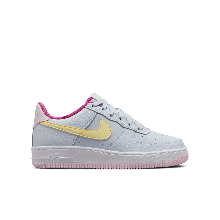 Big Kid's Nike Air Force 1 GS - Football Grey/Citron Tint