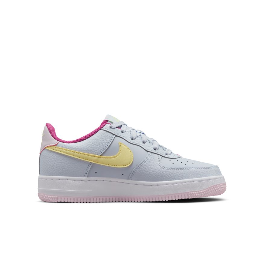 Big Kid's Nike Air Force 1 GS - Football Grey/Citron Tint