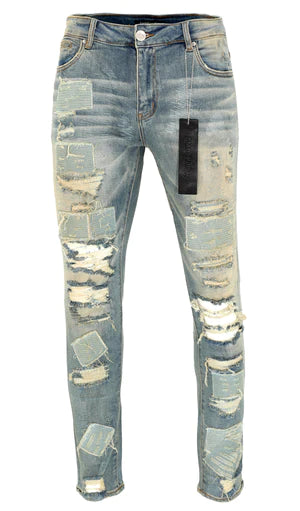 Embellish Men's "Gemdale" Denim Jeans - Blue