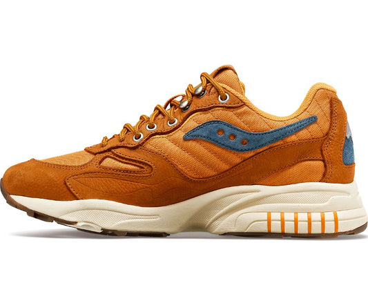 Men's Saucony 3D Grid Hurricane - BROWN | RUST