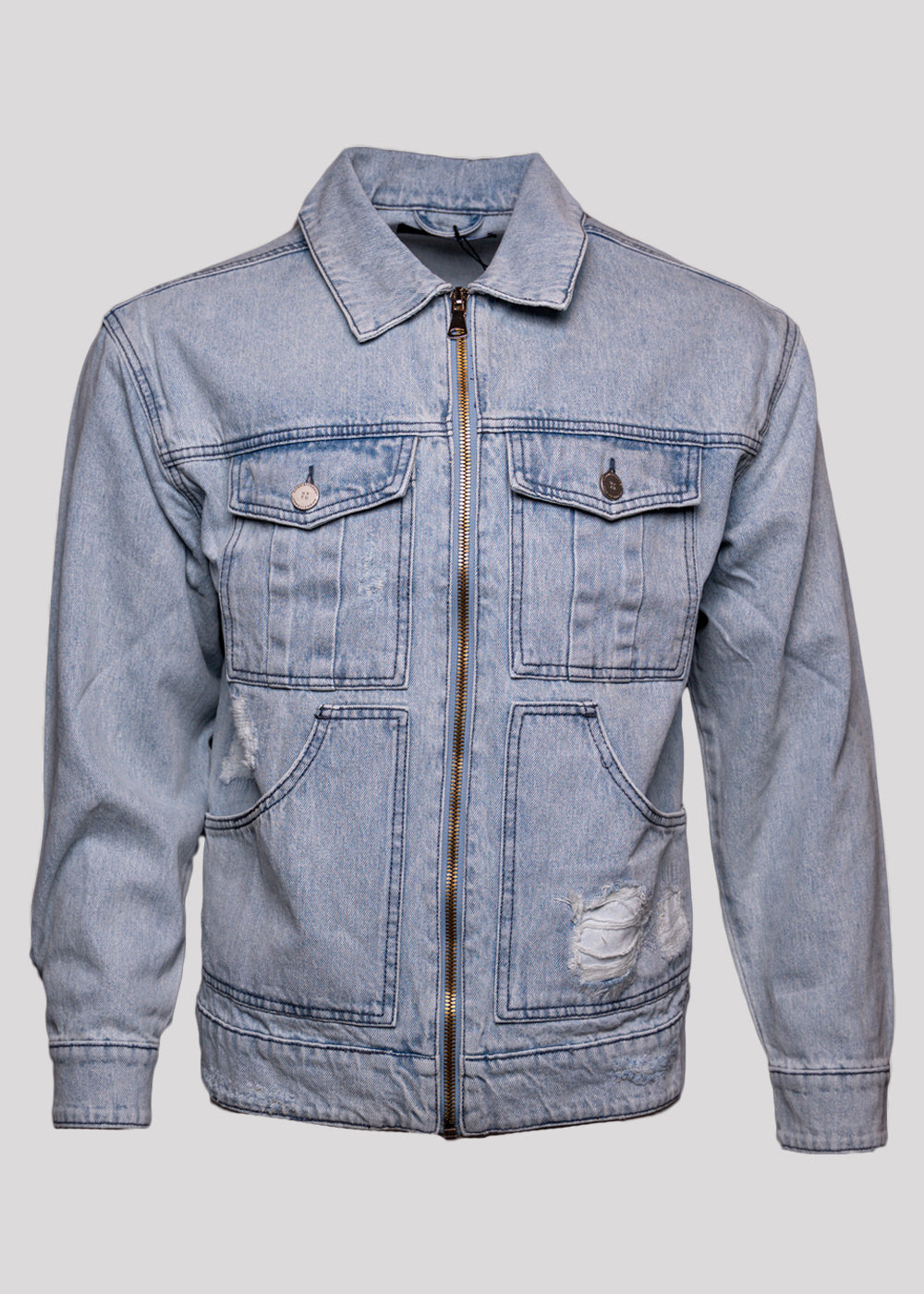 HOMME FEMME DENIM WORK JACKET | BLUE