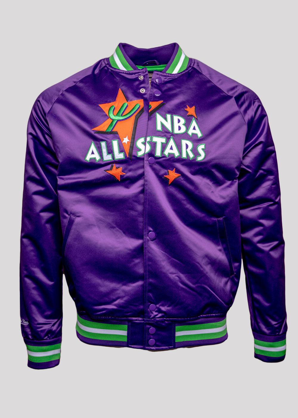 MITCHELL & NESS NBA SATIN JACKET | ALL STAR PURPLE