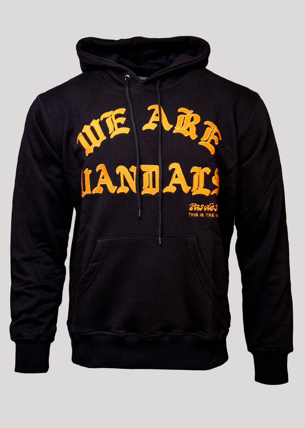 PAS DE MAR WE ARE VANDALS HOODIE | BLACK