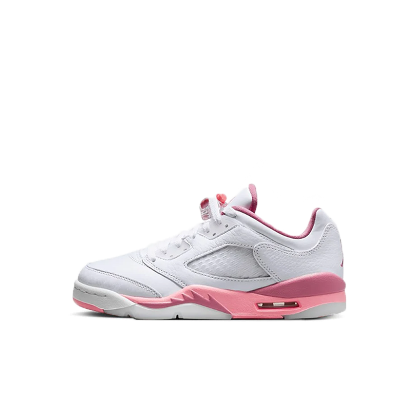 Jordan 5 Retro Low (PS) I White/Coral Pink